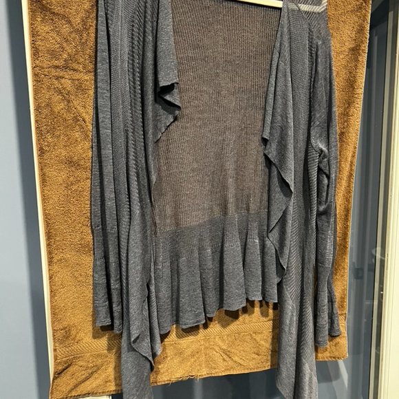 Grey NIC+ZOE Thin Sweater Jacket - Picture 2 of 3